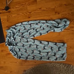 So Small Teal Zebra Pajama Pants